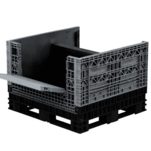 Foldable pallet bin