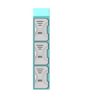 3 tier slant plastic locker