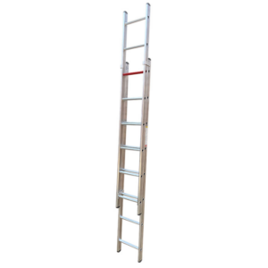 Industrial push-up extension ladder