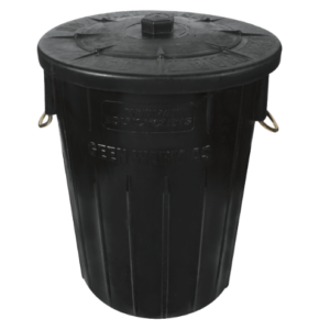 85Lit refuse bin with lid